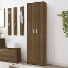 Vidaxl Garderobna omara rjavi hrast 55x25x189 cm konstruiran les