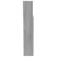 Vidaxl Vzglavna omarica siva sonoma 200x19x103,5 cm
