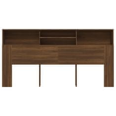 Vidaxl Vzglavna omarica rjavi hrast 200x19x103,5 cm