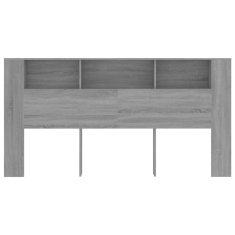 Vidaxl Vzglavna omarica siva sonoma 200x18,5x104,5 cm