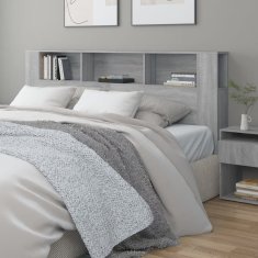 Vidaxl Vzglavna omarica siva sonoma 200x18,5x104,5 cm