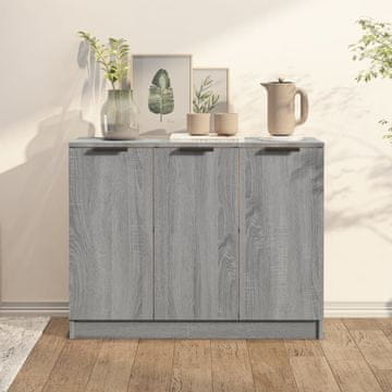 Vidaxl vidaXL Omarica, siva, hrast sonoma, 90,5 x 30 x 70 cm