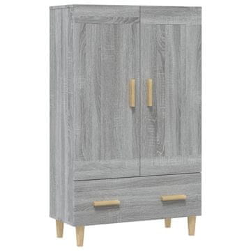 Vidaxl Visoka omarica siva sonoma 70x31x115 cm inženirski les