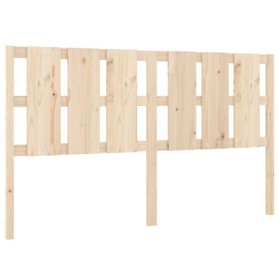Vidaxl Posteljno vzglavje 165,5x4x100 cm trdna borovina