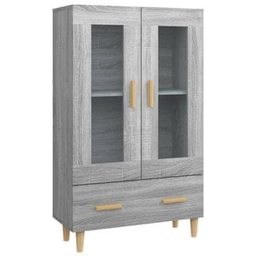 Vidaxl Visoka omarica siva sonoma 70x31x115 cm inženirski les