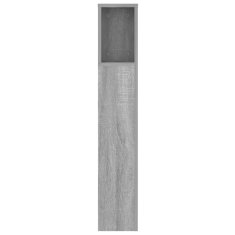 Vidaxl Vzglavna omarica siva sonoma 140x18,5x104,5 cm
