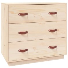 Greatstore Komoda 80×40×75 cm trdna borovina