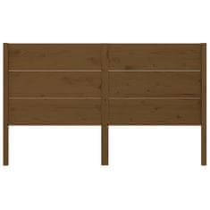 Vidaxl Vzglavna medeno rjavo 206x4x100 cm trdna borovina