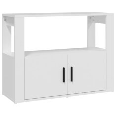 Vidaxl Komoda bela 80x30x60 cm inženirski les