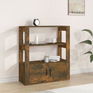 Vidaxl vidaXL Omarica dimljen hrast 80x30x90 cm Material na osnovi lesa