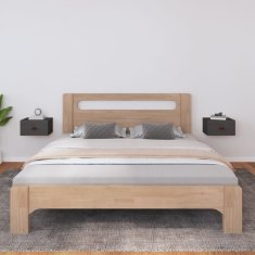 Vidaxl Stenska nočna omarica 2 kosa siva 40x29,5x22 cm