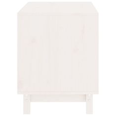 Vidaxl Pasja uta bela 60x45x57 cm trdna borovina