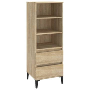Vidaxl Visoka omara sonoma hrast 40x36x110 cm inženirski les