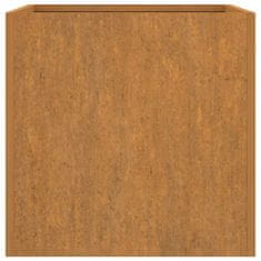 Vidaxl Cvetlično korito 62x47x46 cm corten jeklo