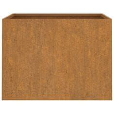 Vidaxl Cvetlično korito 62x47x46 cm corten jeklo