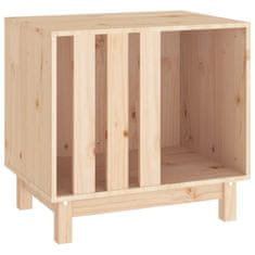 Vidaxl Pasja uta 60x45x57 cm trdna borovina