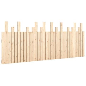 Vidaxl Stensko posteljno vzglavje 204x3x80 cm trdna borovina