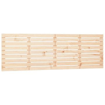 Vidaxl Stensko posteljno vzglavje 206x3x63 cm trdna borovina