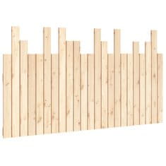 Vidaxl Stensko posteljno vzglavje 146,5x3x80 cm trdna borovina