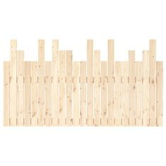 Vidaxl Stensko posteljno vzglavje 146,5x3x80 cm trdna borovina