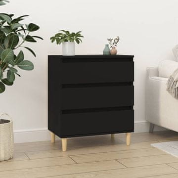 Vidaxl vidaXL Predalnik, črne barve, 60x35x70 cm, material na osnovi lesa