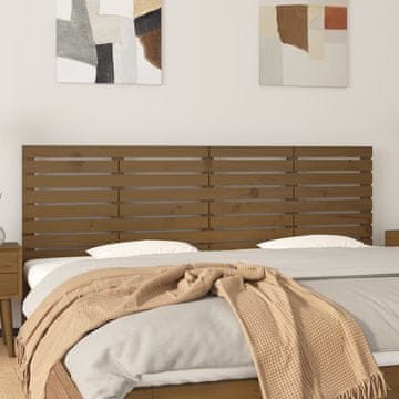 Vidaxl vidaXL Vzglavje postelje 206x3x63 cm masivni borov les