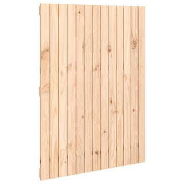Vidaxl Stensko posteljno vzglavje 82,5x3x110 cm trdna borovina