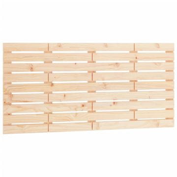 Vidaxl Stensko posteljno vzglavje 146x3x63 cm trdna borovina