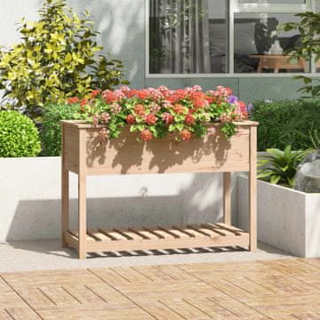 Vidaxl vidaXL Cvetlični lonec s polico 111,5 x 54 x 81 cm masiven borov les