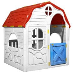shumee Zložljiva otroška hišica z delujočimi vrati in okni