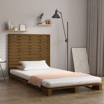 Vidaxl vidaXL Vzglavje postelje rjave barve 106x3x91,5 cm borov les
