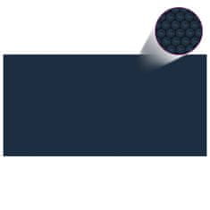 Vidaxl Plavajoča PE solarna folija za bazen 1000x500 cm črna in modra