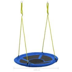 Vidaxl Gugalnica 110 cm 100 kg modra