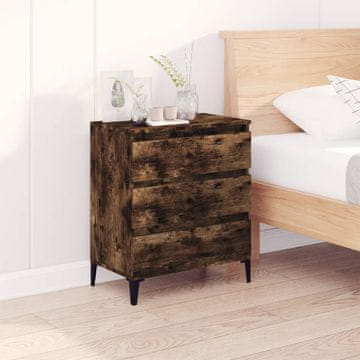 Vidaxl vidaXL Predalnik, dimljen hrast, 60x35x70 cm, material na osnovi lesa