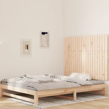 Vidaxl vidaXL Vzglavje postelje, 127,5 x 3 x 90 cm, masivni borov les