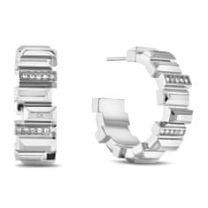 Calvin Klein Masivni jekleni prstani s kristali Luster 35000237