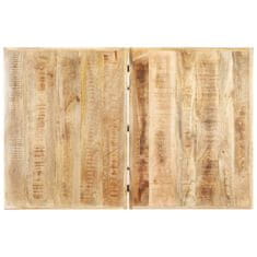 Vidaxl Klubska mizica 142x90x42 cm trden mangov les