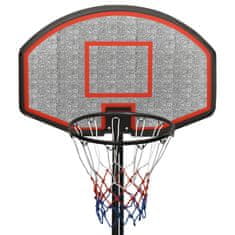Vidaxl Košarkarsko stojalo črno 237-307 cm polieten