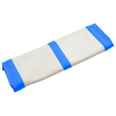 Vidaxl Napihljiva gimnastična podloga s tlačilko 700x100x20 cm modra