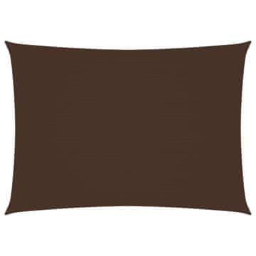 Vidaxl Senčno jadro oksford blago pravokotno 3,5x5 m rjavo
