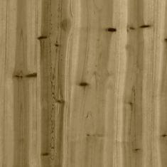 Vidaxl Miza za sajenje s policami 82,5x45x81 cm impreg. borovina