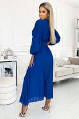 Numoco Ženska španska obleka z volančki Klara kraljevsko modra Universal