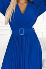 Numoco Ženska španska obleka z volančki Klara kraljevsko modra Universal