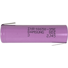 Samsung Li-ion baterija 18650-35E s kontakti 3.7V, 3500mAh