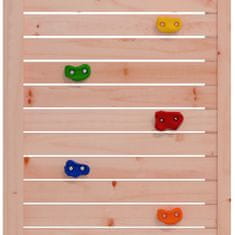 Vidaxl Igralni stolp z lestvijo in plezalno steno 52,5x110,5x214 cm