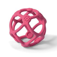 BabyOno Silikonska žoga za grizenje Ortho pink 0m+