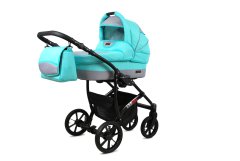 Babylux Largo Mint | 2v1 Kombinirani Voziček kompleti | Otroški voziček + Carrycot