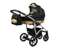Babylux Largo Black Coffe | 2v1 Kombinirani Voziček kompleti | Otroški voziček + Carrycot