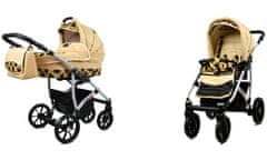 Babylux Largo Gold Rainbow | 2v1 Kombinirani Voziček kompleti | Otroški voziček + Carrycot
