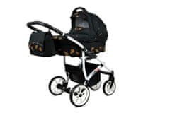 Babylux Largo Gold Wings | 2v1 Kombinirani Voziček kompleti | Otroški voziček + Carrycot
